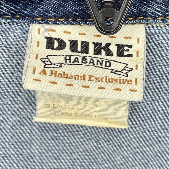 Vintage DUKE HABAND Mens Denim Trucker Jeans Jacket EUC 100% Cotton Sz Medium M - Picture 6 of 6
